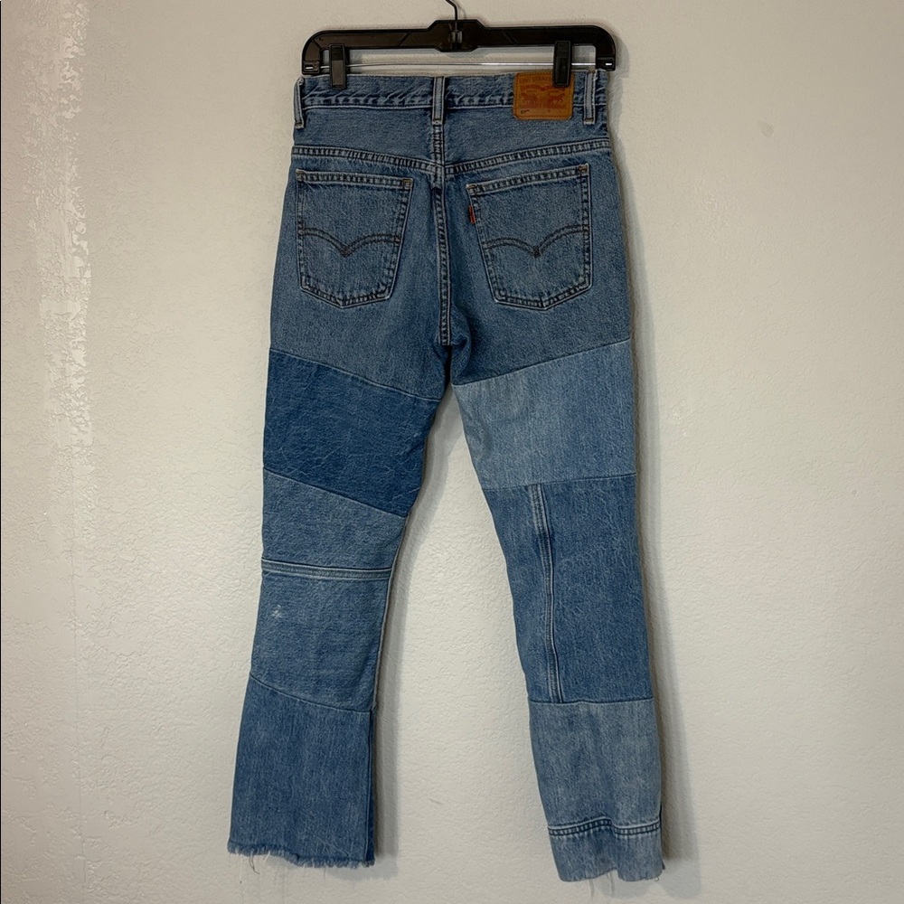 Levi’s Patchwork Orange Tab Patchwork Jeans Cropp… - image 6